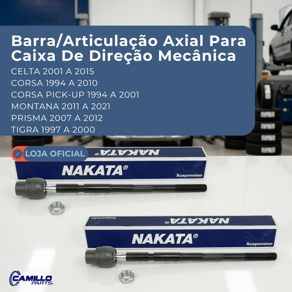 Par Barra Axial Articulação Direção Mecânica Lado Direito Esquerdo Celta Corsa Prisma Nakata