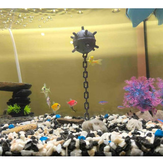Mina Flutuante Decoração Aquário C/ Corrente E Base