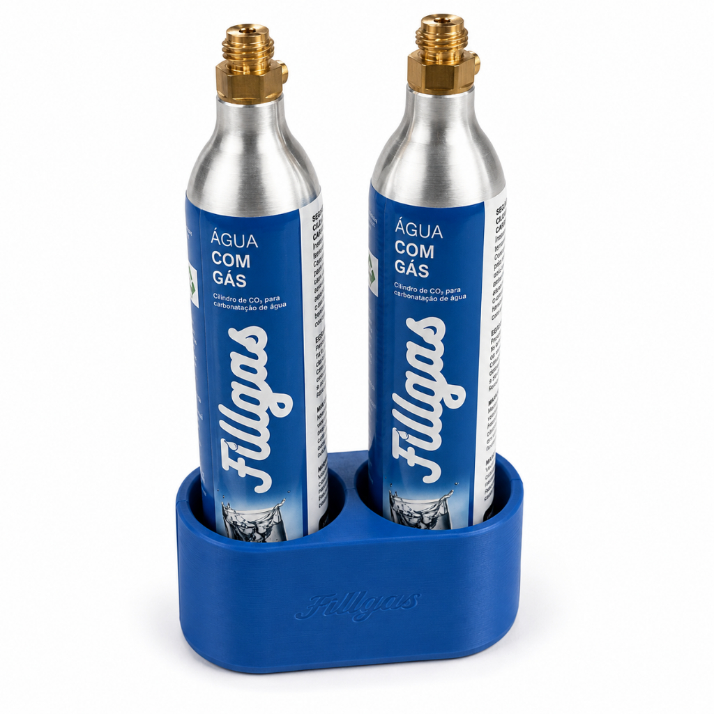Suporte 2 Cilindros De Co2 De Água Com Gás 60l Fillgas Todas as Marcas de Máquina de Gaseificar