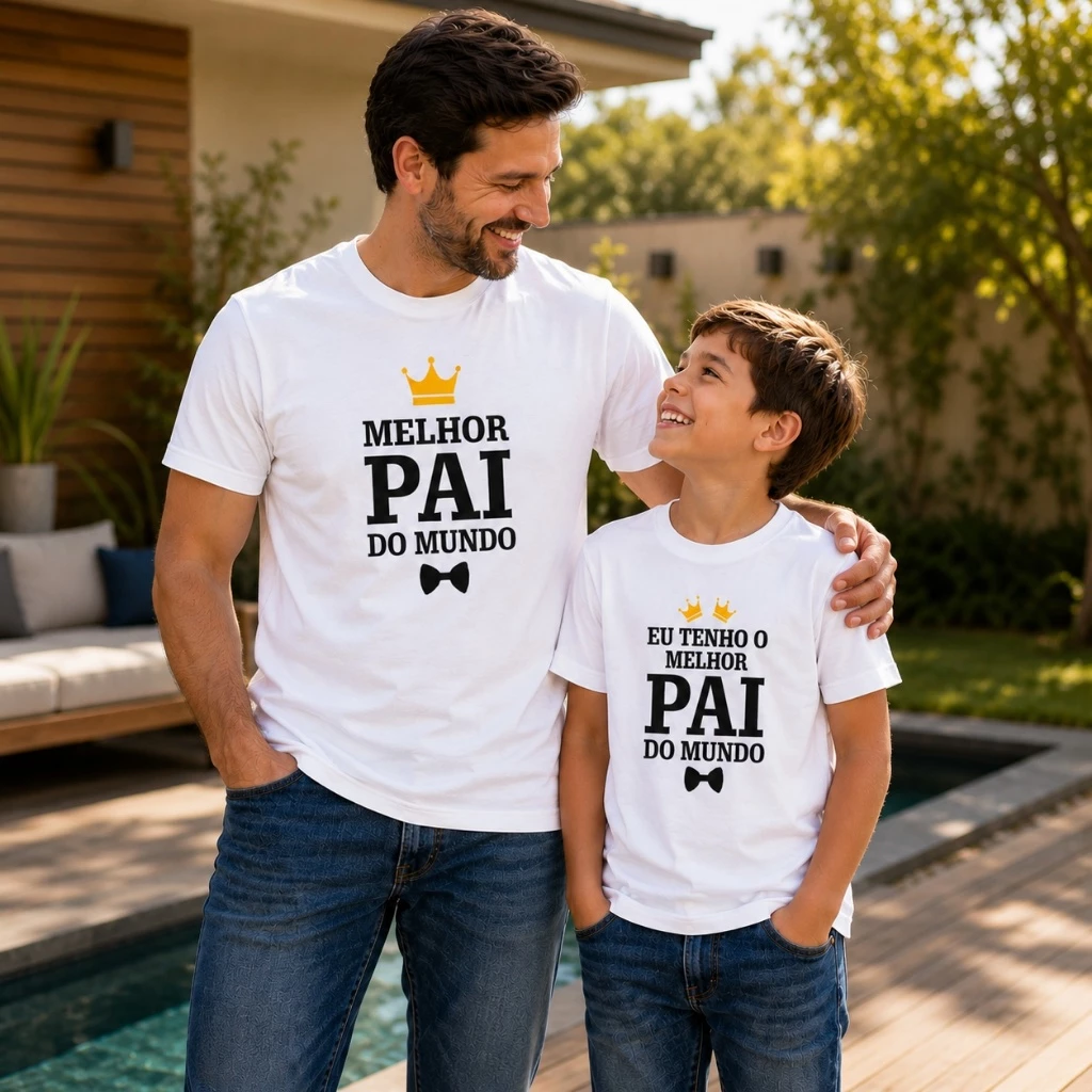 Kit 2 Camisetas Melhor Pai Do Mundo | Dia dos Pais — imagem 1