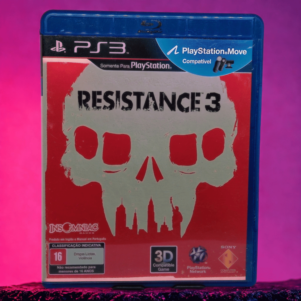 Jogo PS3 Resistance 3 Completo Com Manual Original Midia Fisica PlayStation 3 Sony FPS Tiro Usado Testado