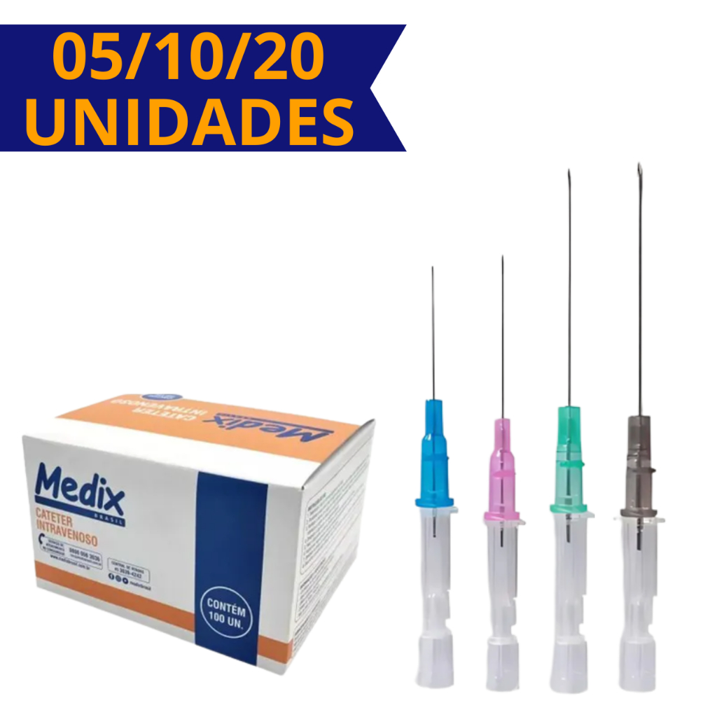 Cateter 16G/18G/20G/22G [Medix] - Kit de 5/10/20 Unidades