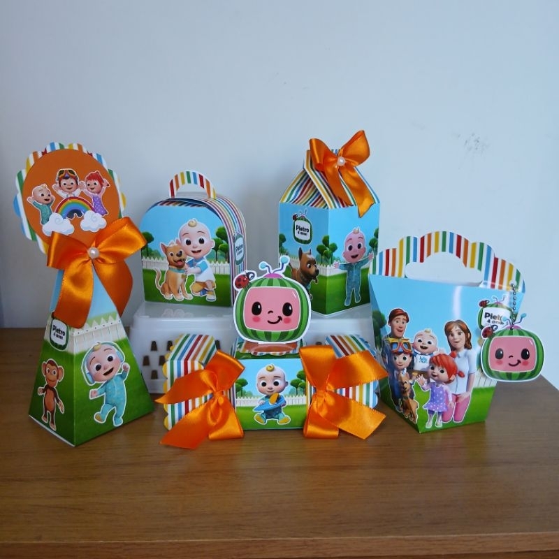 Kit Caixas Personalizadas Cocomelon / Lembrancinha de Festa /Aniversário / Comemoração