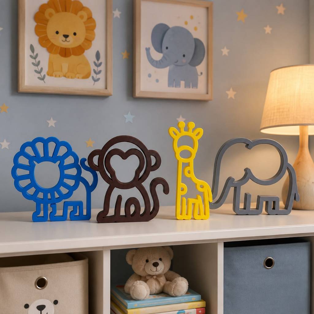 KIT DECORAÇÃO SAFARI INFANTIL - DECORAÇÃO QUARTO INFANTIL | DECORAÇÃO BRINQUEDOTECA