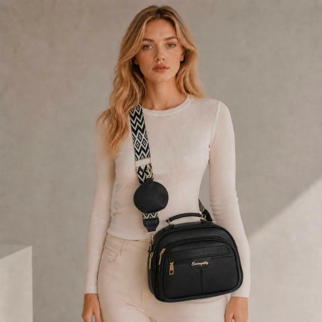 Bolsa De Couro De Ombro De Mão Grande Feminino Com Porta Moeda Trabalho Dia Dia PU Vintage