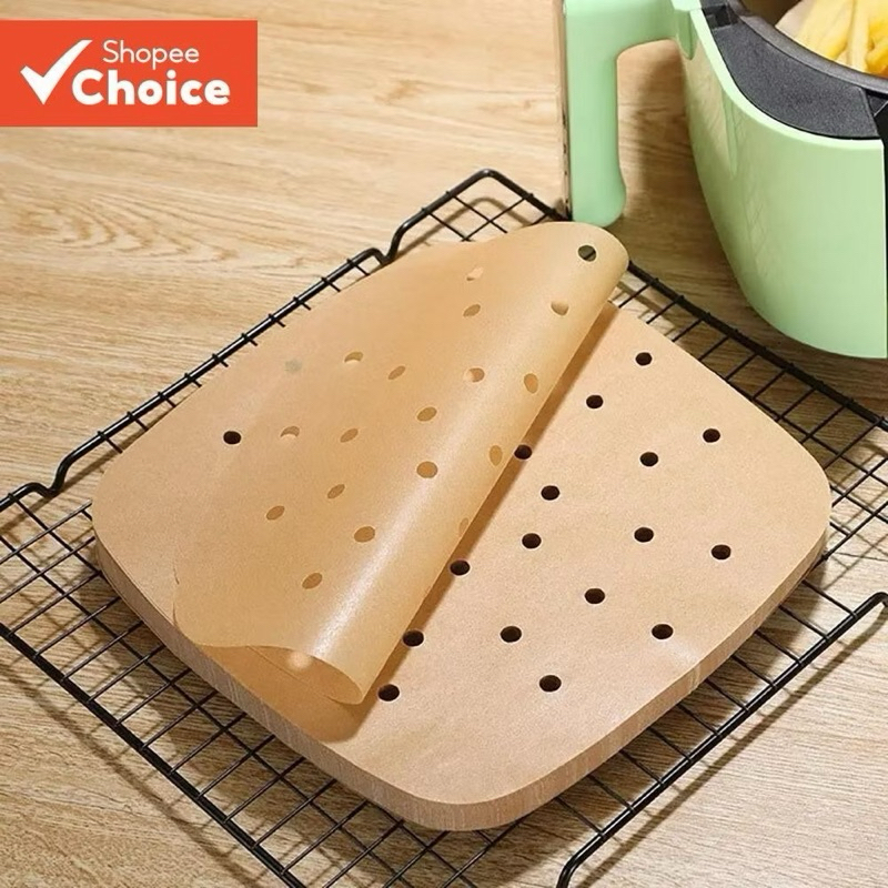 Forro De Papel Descartável Para Fritadeira Air Fyer 20,5cm com 100 Unid
