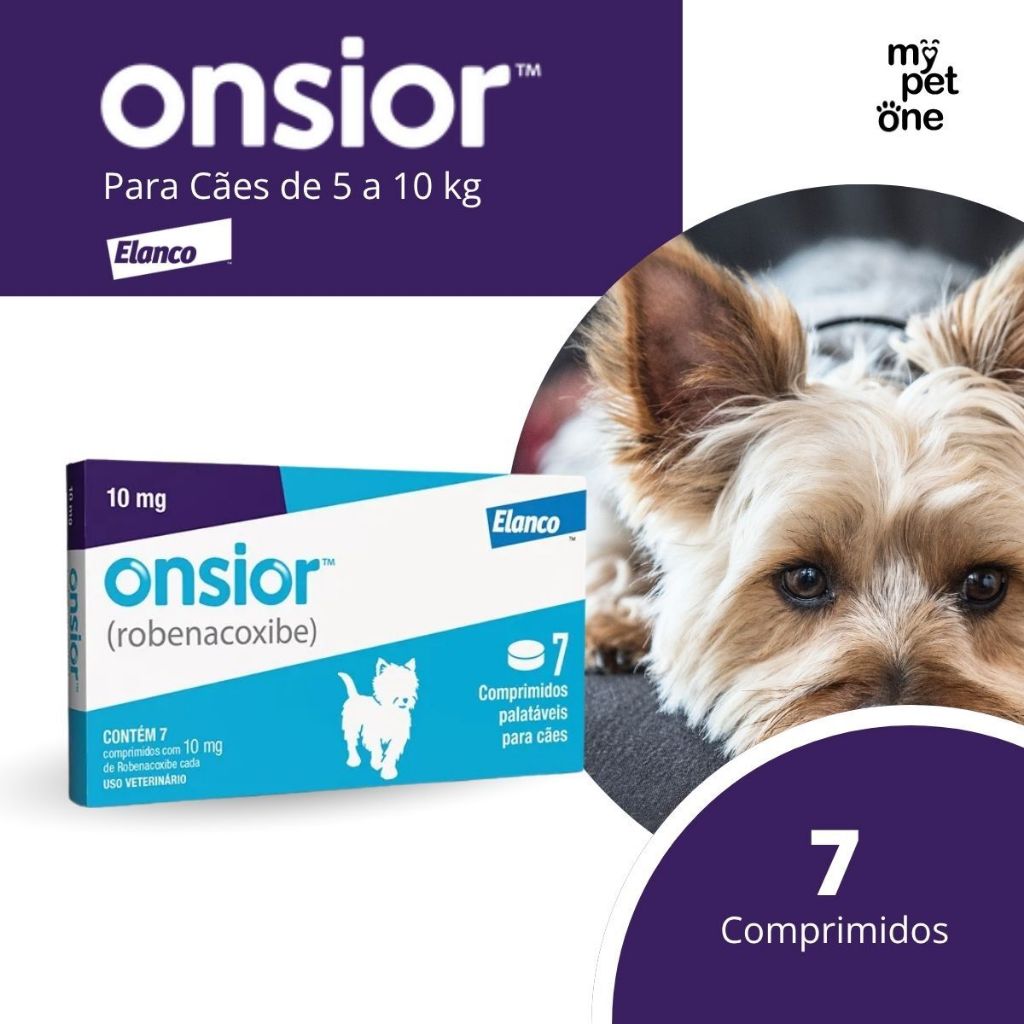 Onsior Elanco para Cães de 5 a 10 Kg - 10 mg