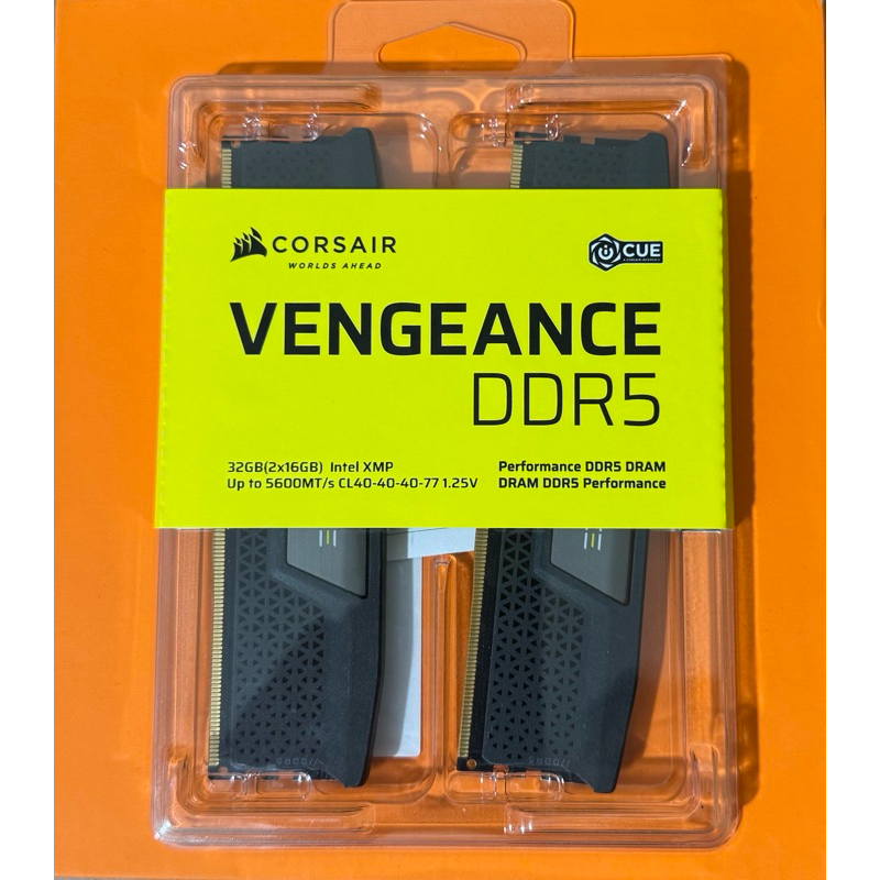 MEMORIA CORSAIR VEAGENCE, 32GB (2X16GB), DDR5, 5600MHZ, C40, PRETO, CMK32GX5M2B5600C40
