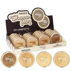 Pó Facial Compacto Choco Fun Fenzza Acabamento Leve