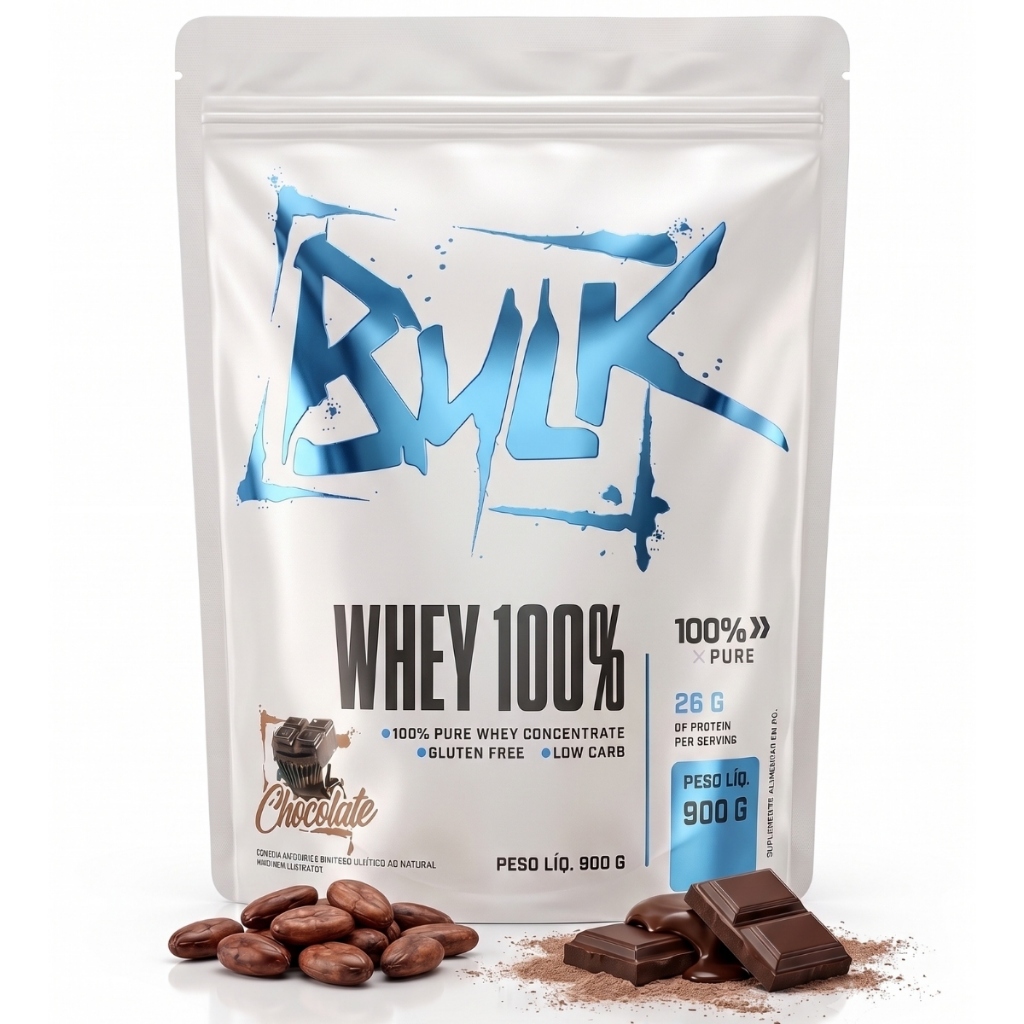 Whey Protein Concentrado 100% Puro 900g Bulk Nutrition