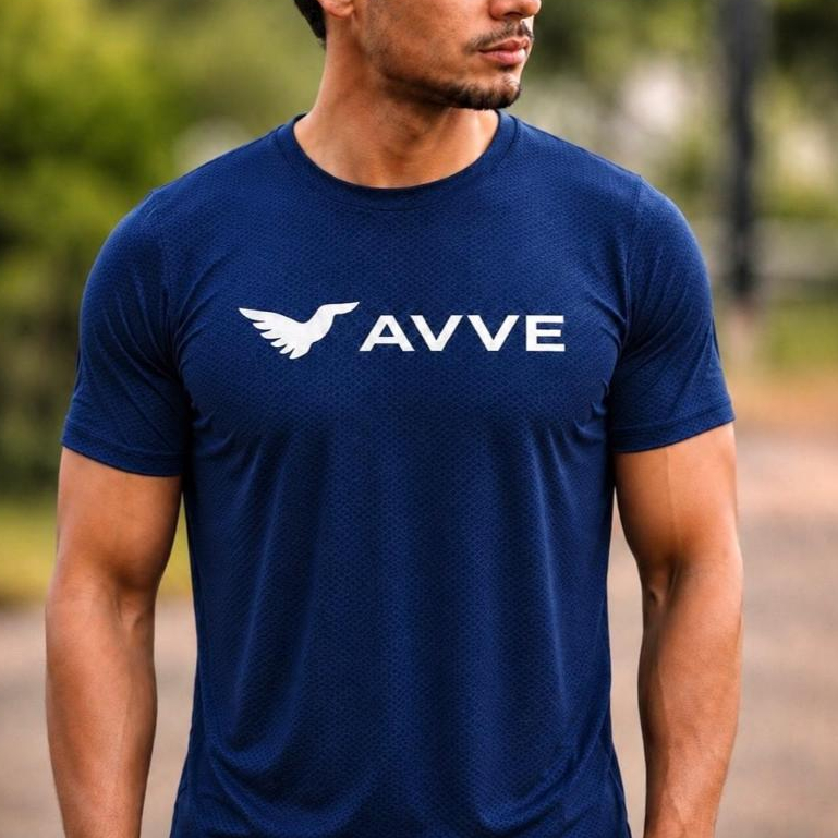 Camiseta Dry Fit Avve Wear Masculina Academia Treino Crossfit Musculação Corrida Atletismo Tecido Respirável Original