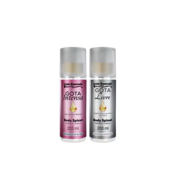 Dupla Body Splash Feminino Gota Dourada 200ml - Intensa e Livre