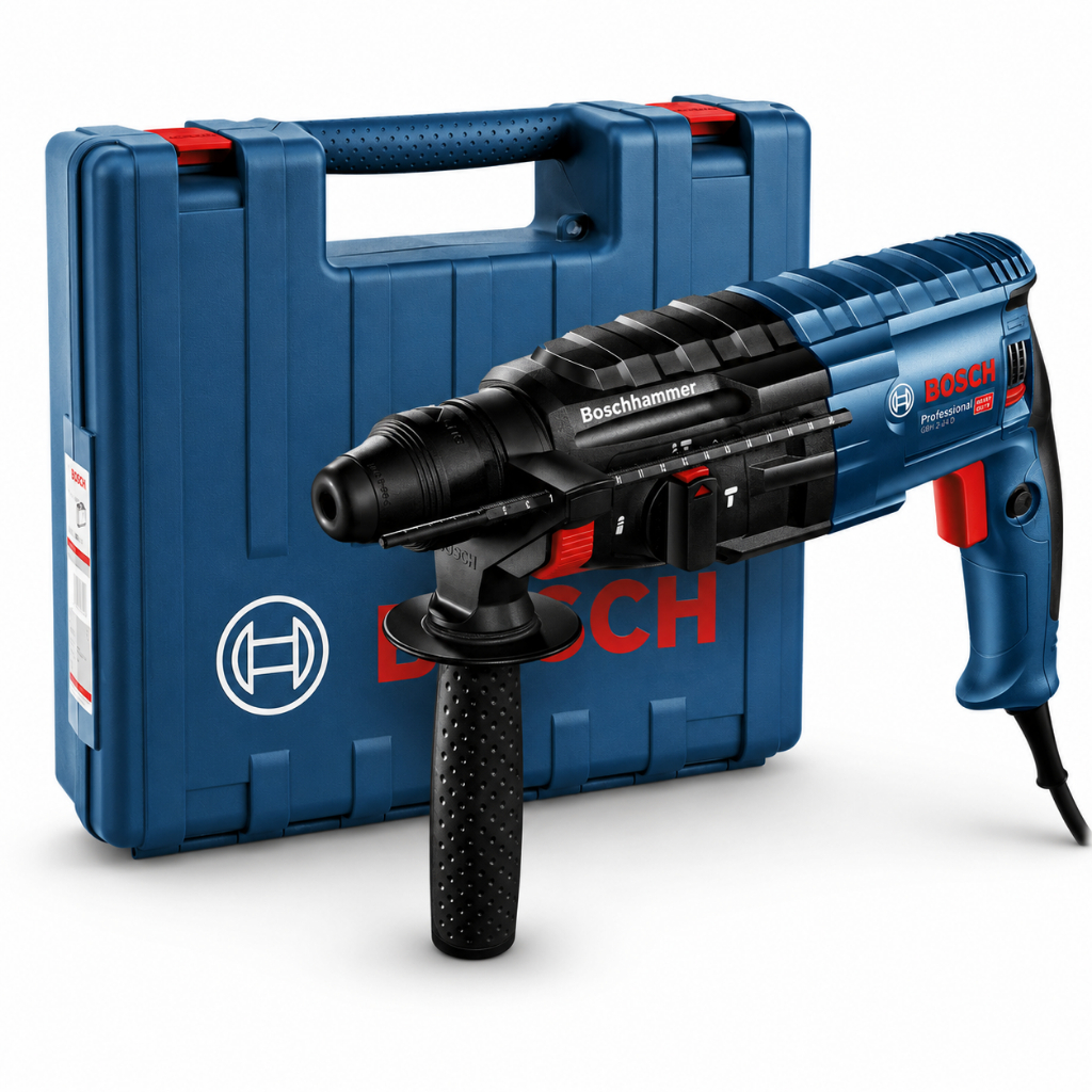 Martelete Perfurador GBH 2-24 D Bosch Rompedor 820W SDS-Plus com Maleta