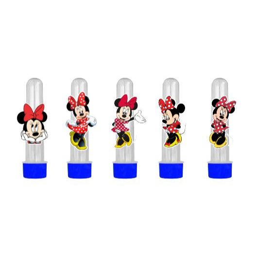 Aplique Para Tubete Personalizado Festa Infantil e Lembrancinhas Tema Minnie Vermelha