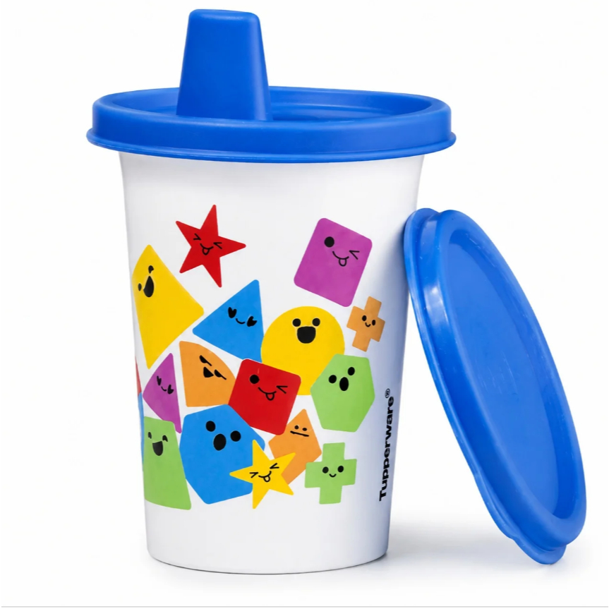 Tupperware Copinho Com Bico Encaixe Geométrico 200ml