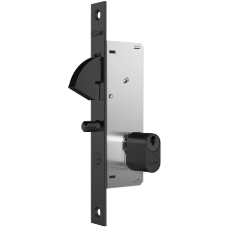 Fechadura 940 porta de correr PRETO FOSCO STAM