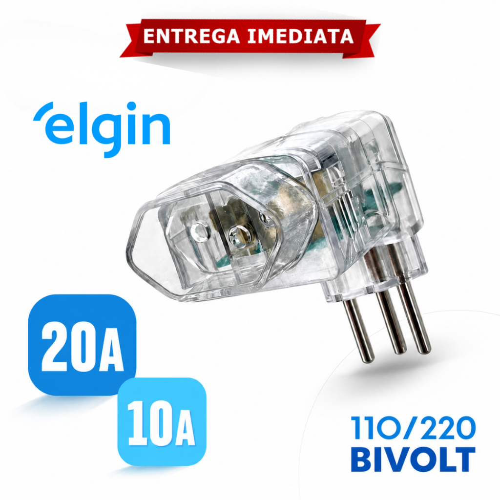 Protetor De Surto DPS Bivolt Elgin 20A 10A