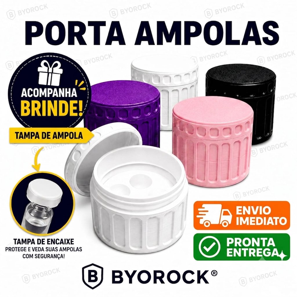 Organizador De Ampolas Insulina Estojo Porta 4 ou 1 Unidade Case Rígida Para Vacinas e Injeções Ampolas 3ml