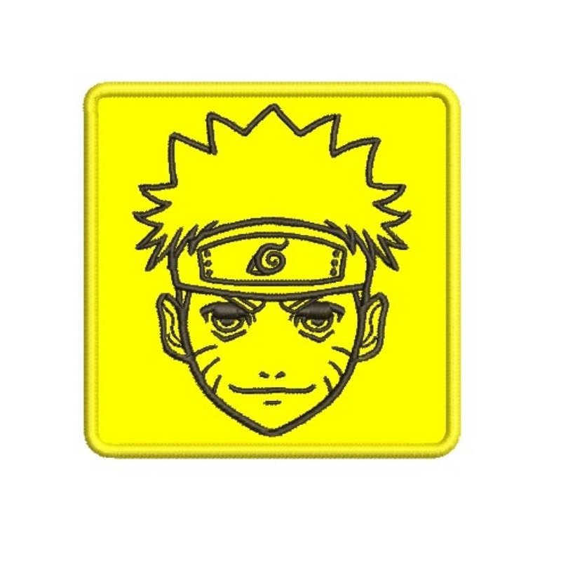 PATCH BORDADO TERMOCOLANTE NARUTO 8X8 CM APLIQUE BORDADO TERMOCOLANTE NARUTO 9X9 CM