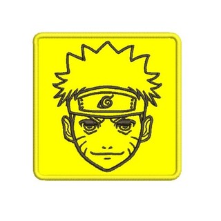 PATCH BORDADO TERMOCOLANTE NARUTO 8X8 CM APLIQUE BORDADO TERMOCOLANTE NARUTO 9X9 CM