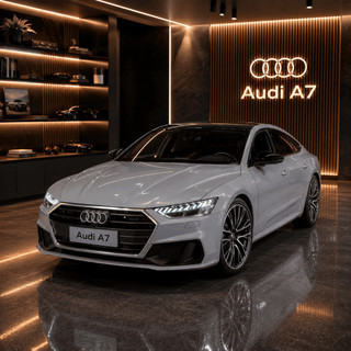 Miniatura Audi A7 Sportback Metal Escala 1:24 Com Luz Som Fricção Faróis Colecionável Brinquedo