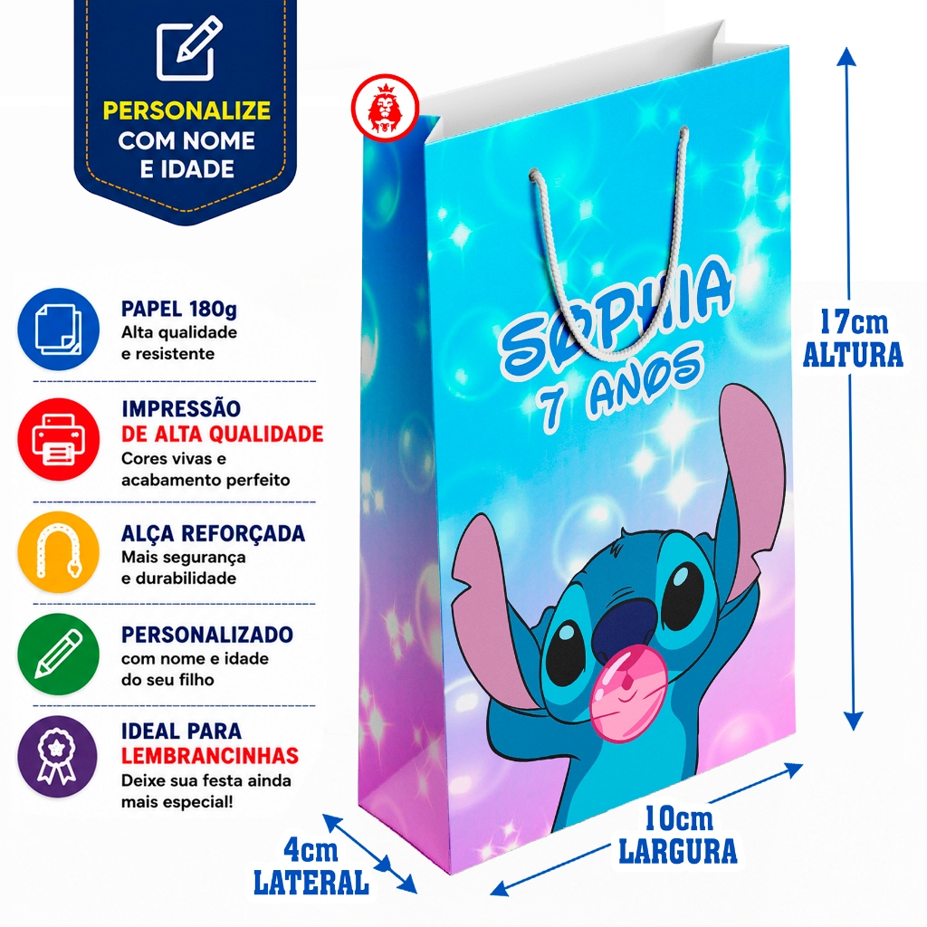 Sacolinhas Personalizadas Stitch 1