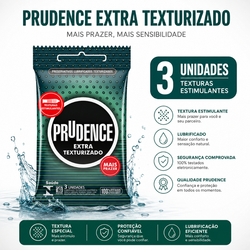 Preservativo Prudence Extra Texturizado