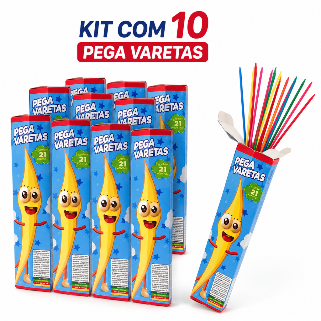 KIT 10 JOGOS PEGA VARETA MINI TOYS BRINQUEDO EDUCATIVO