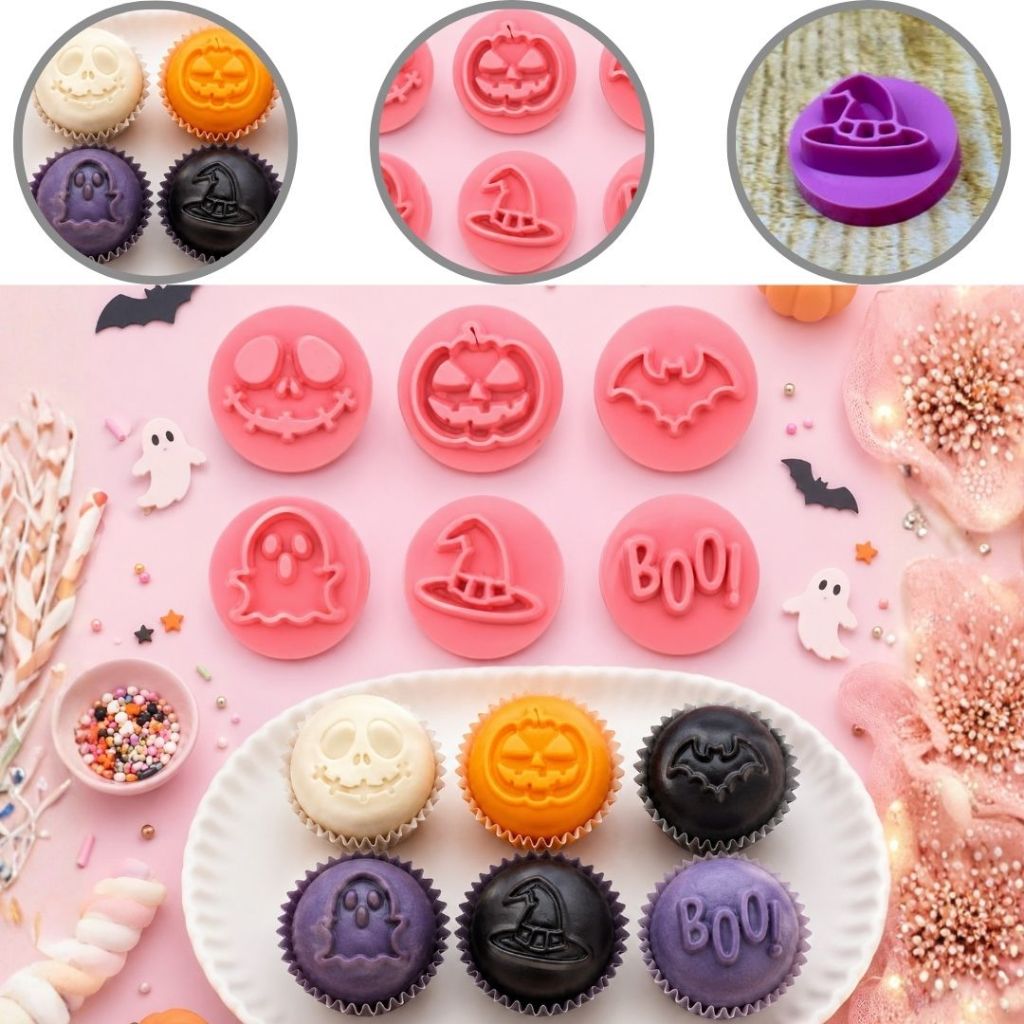 KIT CARIMBOS HALLOWEEN BLUESTAR MARCADOR DE DOCES (CHOCO)