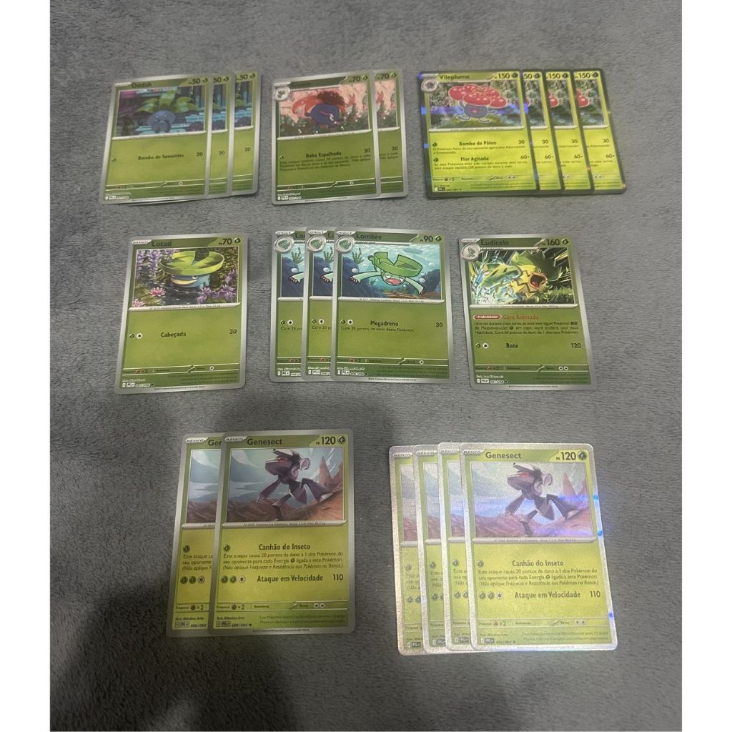 Cartas Pokémon Mega Evolução (094) Reverse Holo e Holo - Grass | Master Set | Escolha a Carta