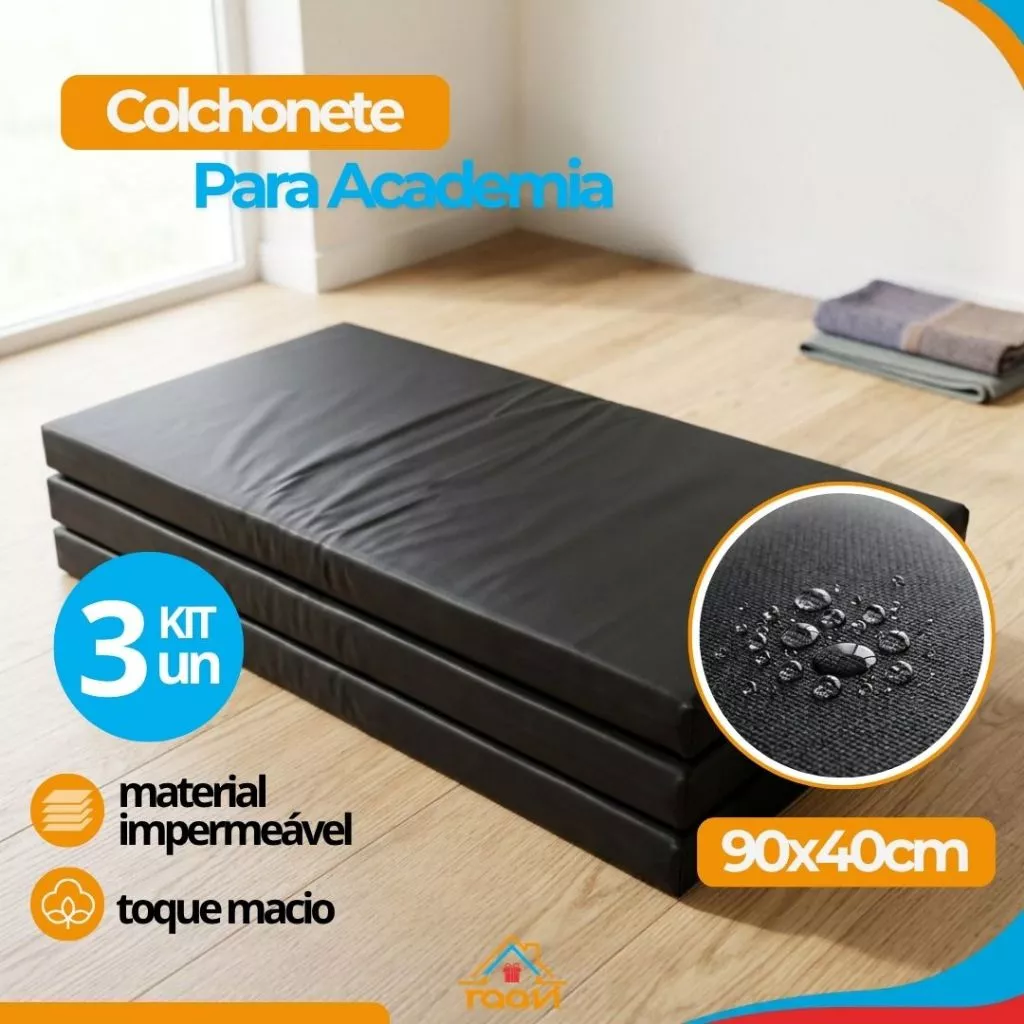 Colchonete para Exercícios 90x40cm  D23 Impermeável Resistente para Academia e Pilates — imagem 1