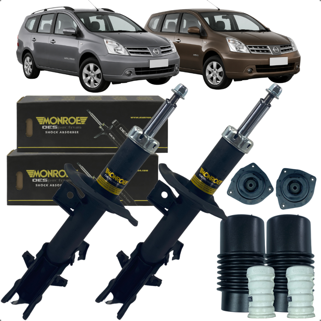 Kit Amortecedor Batente Coifa Dianteiro Grand Livina 2009 2015
