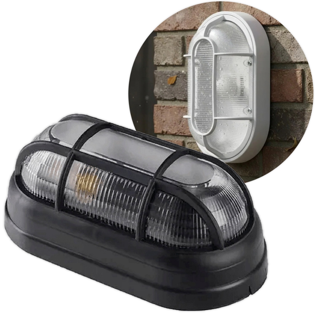 Kit Luminária Arandela Tartaruga Lampada Soquete E27 Bivolt Parede Teto Branco Preto OPL