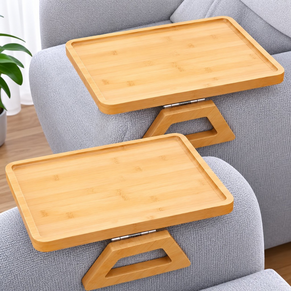 Bandeja Em Bambu Suporte Apoio Para Braço De Sofá Dobravel Porta Copos Mesa Porta Copos Mesa Multiuso Lanches Aperitivos