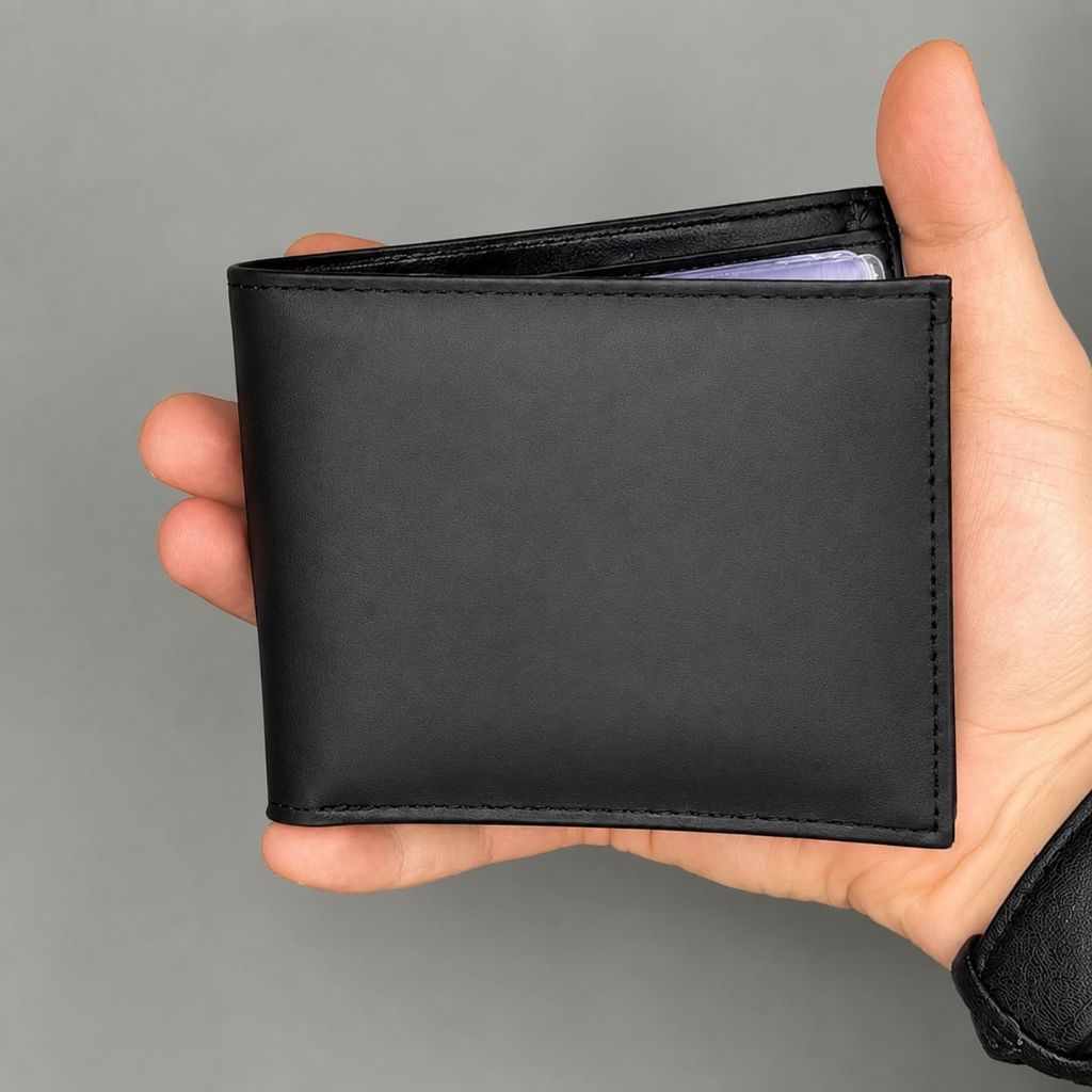 Carteira Porta Documentos Masculina Couro Ecológico Compacta Elegante Multi Cartões