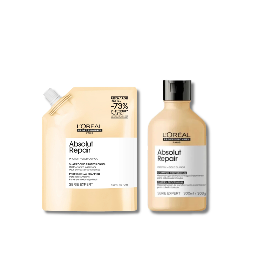 L'Oréal Professionnel Absolut Repair Gold - Shampoo Refil 500ml + Shampoo 300ml