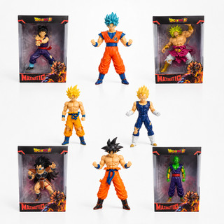 Boneco Dragon Ball Action Figure Goku Vegeta Broly Piccolo 20cm Colecionável Anime Com Caixa