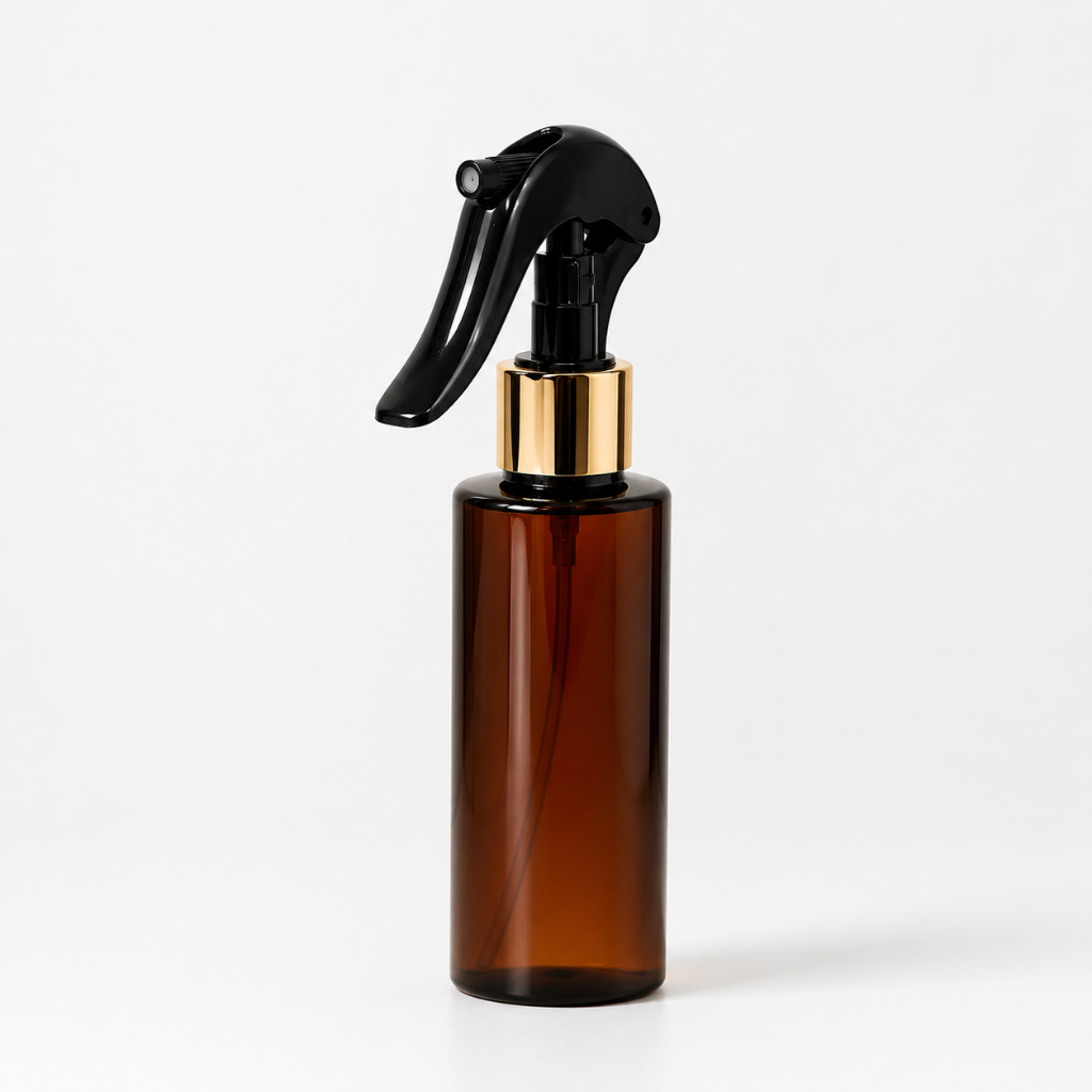 Borrifador Spray Luxo Pet Âmbar 120ML com Válvula Mini Gatilho 24mm