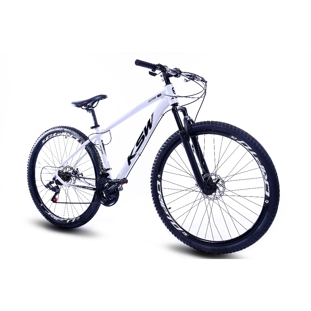 Bicicleta Aro 29 Ksw MTB 24 Marchas Alumínio Freios a Disco e Suspensão