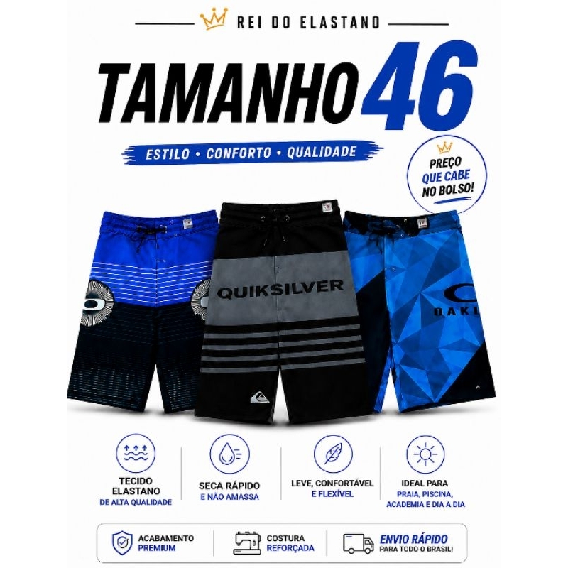 BERMUDAS MASCULINAS DE ELASTANO PARA PRAIA PISCINA ACADEMIA PARA REVENDA SHORTS RENDA EXTRA
