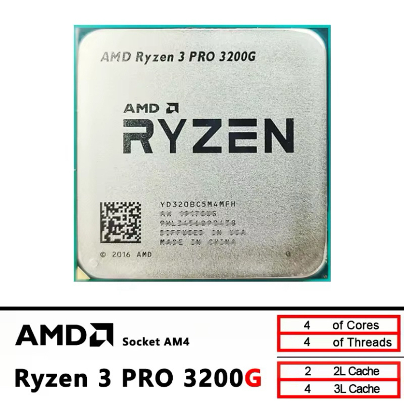 PROCESSADOR AMD RYZEN 3 3200G 4.0GHZ OEM VEGA8 COM PASTA TÉRMICA