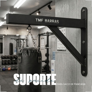 Suporte para Saco de Boxe em Aço Fixação na Parede