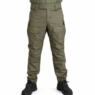 Calça Tática Masculina Operacional Verde Oliva Militar Cargo 8 Bolsos Trilha Camping Bushcraft