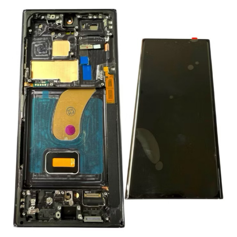Tela OLED Samsung Galaxy S23 Ultra (S918) Display Touch Com Aro Alta Qualidade T