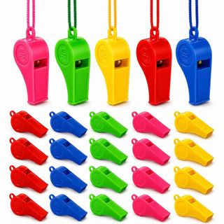 KIT 96 Apitos Colorido Lembrancinha Festa Brinquedo Diversão Brinde Prenda Junina Brinquedos Criança