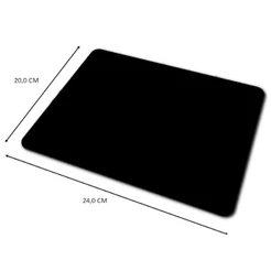 Kenux mouse pad pequeno gamer para mouse 20x24cm PRETO