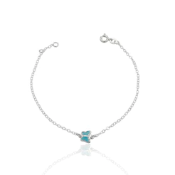 Pulseira Prata 925 Zircônia Borboleta