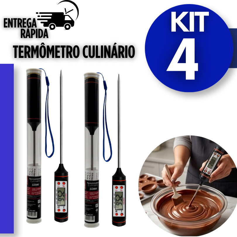 Termômetro Culinário Tipo Espeto Digital De Cozinha