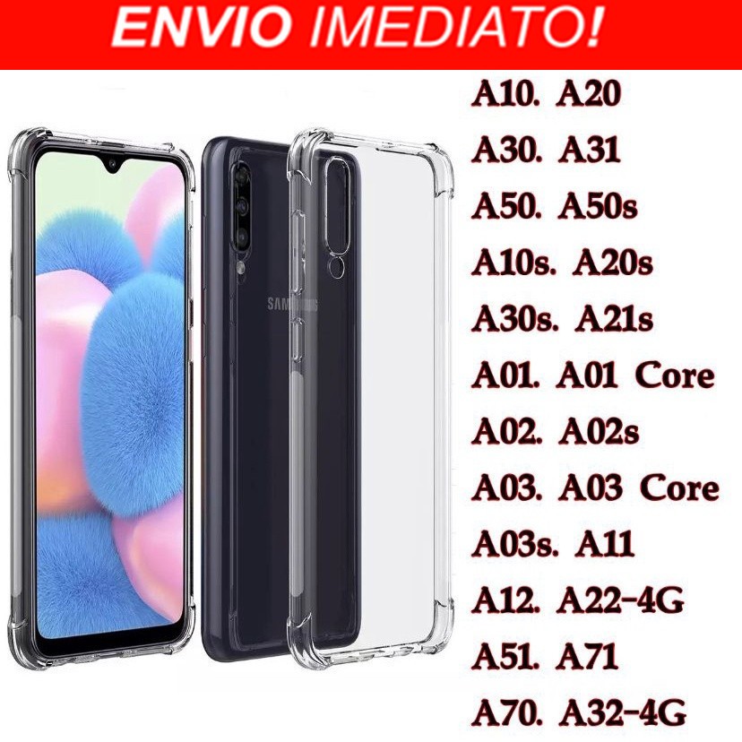 Capa Transparente capinha TPU Anti Shock Impacto Para Samsung Galaxy A50/A20S/A30S/A50S/A21S/A11/A31/A51/A71/A12/A22/A32
