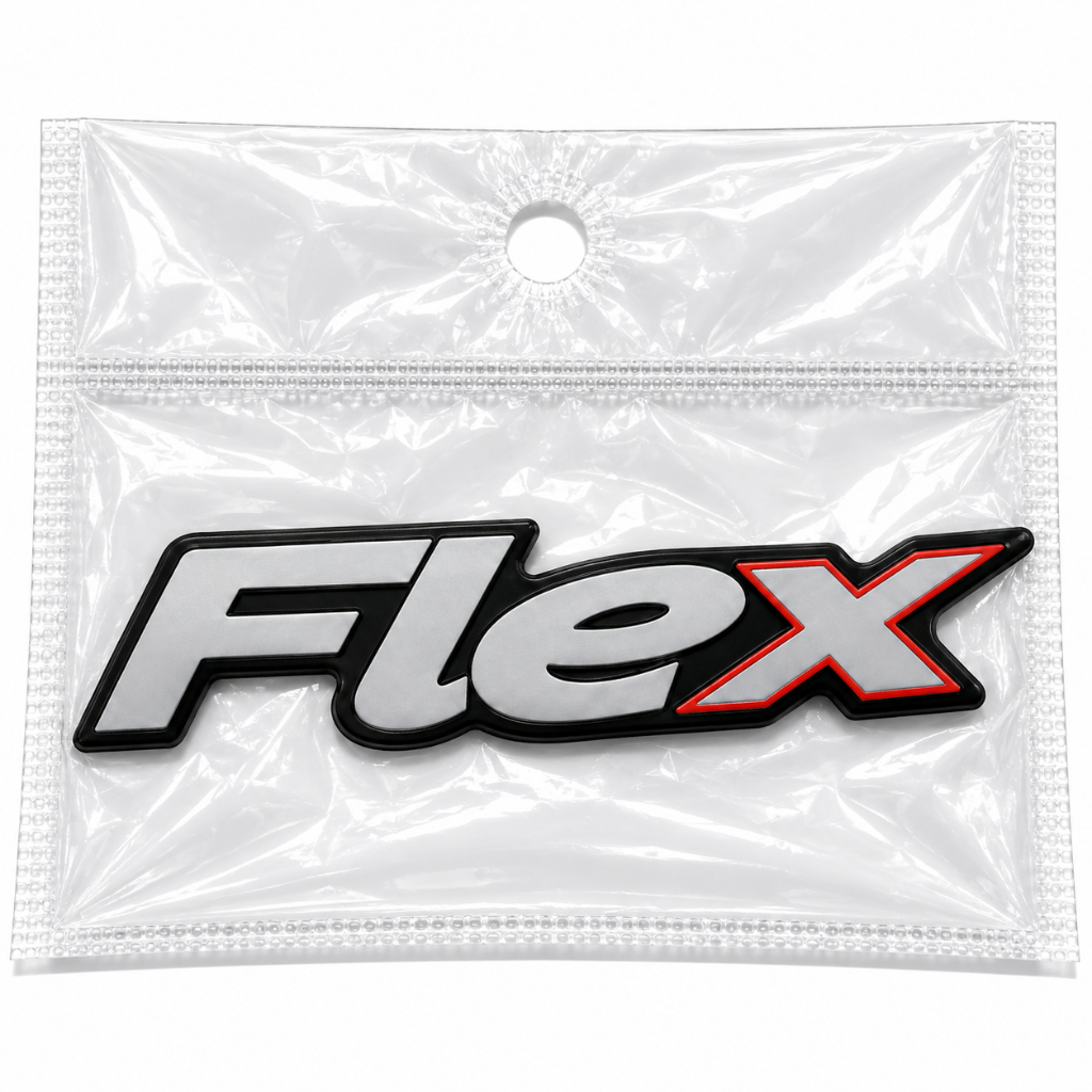 Emblema Adesivo Resinado Flex Peugeot 206 207 306 307 408 - unidade — imagem 2 de 2